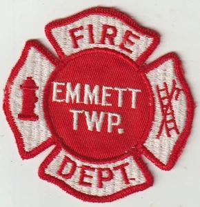 Emmett TWP. Parche del Departamento de Bomberos de Michigan enviado desde Australia - Imagen 1 de 2