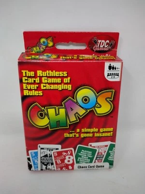 TDC Games The Chaos Card Game of Everchanging Rules CARDS SEALED damaged box - Image 1 of 3