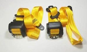 2 NEW Speed - Yellow Porsche 986 , Boxster TRW / REPA SEAT BELT GERMANY - Picture 1 of 4