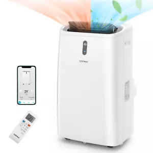 12000 BTU Portable Air Conditioner with Cool, Fan, Heat & Dehumidifier White - Picture 1 of 10