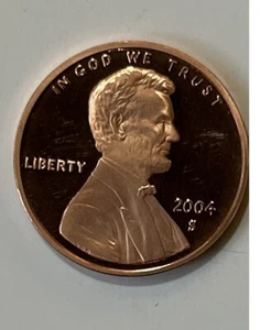 2004-S LINCOLN MEMORIAL PROOF CENT DEEP CAMEO - Picture 1 of 2