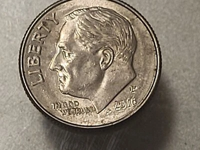2016 P  Roosevelt Dime DOUBLE DIE Mint Mark and Date Errors - Image 1 of 4