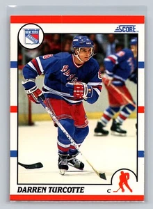 1990-91 Score American #241 Darren Turcotte RC Rookie New York Rangers - Picture 1 of 2