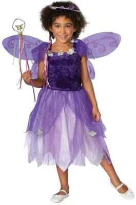 Ciruela Pixie Hada Princesa Púrpura Disfraz Elegante Halloween Niño Pequeño Disfraz Foto 1 de 2