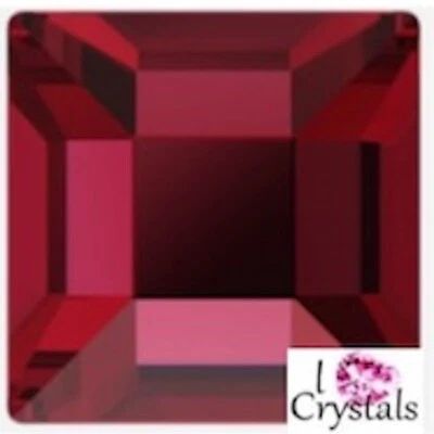 Escarlata 3 mm 144 piezas CUADRADO 2400 IHC Cristal Austriaco Estrás Plano Foto 1 de 2