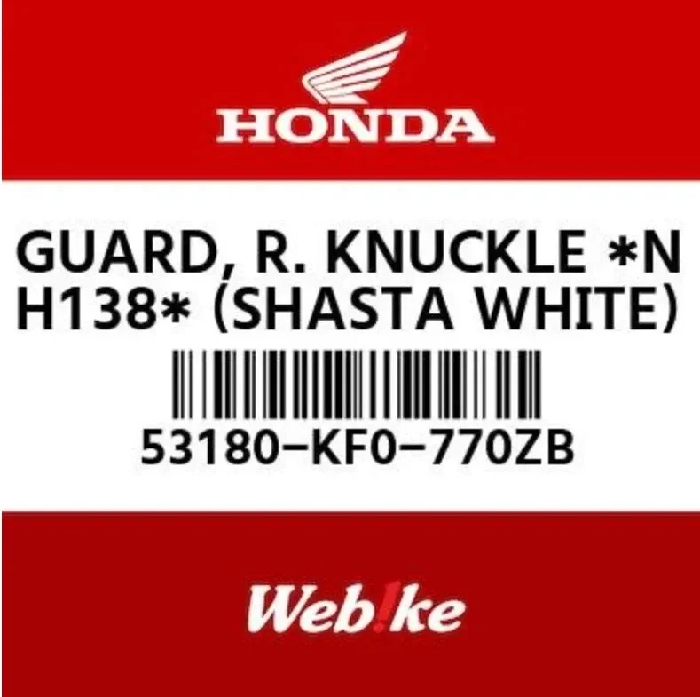 Honda Monkey Baja Z50J Knuckle guard genuine R,L 53180-KF0-770ZB New Japan - Image 1 of 1