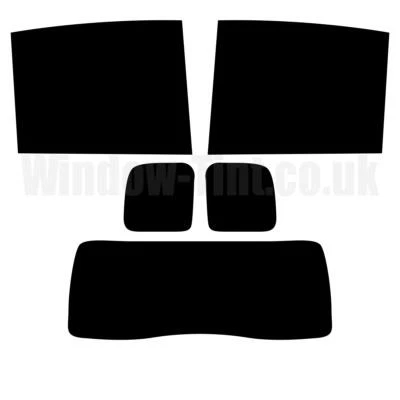 Pre Cut Window Tint for Fiat Panda 5-door 2011+ (3rd Gen) 5% Limo Black Rear - Image 1 of 4