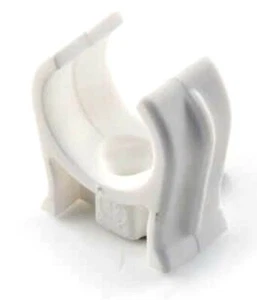 Pipe clips, 22mm 'open jaw' type, screw fixing     --  6488 - Picture 1 of 2