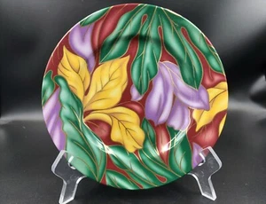 Fitz & Floyd CLOISONNE TROPICANA Fine Porcelain China Salad Plate Japan - Picture 1 of 8