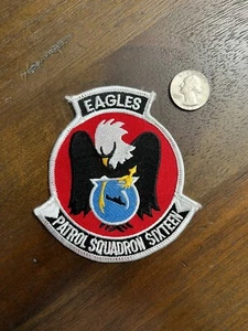 EAGLES PATROL SQUADRON SIXTEEN 16 NAVY Hat or Jacket Patch, Military Insignia - Picture 1 of 2