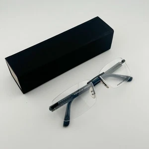 NEW AUTHENTIC PORSCHE DESIGN Rimless Eyeglass P’8232 S1 D Italy Titanium Rubber - Picture 1 of 13