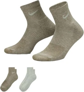Nike Socks Unisex Everyday Plus Cushioned Training Ankle Socks 2 Pairs, Multi - Picture 1 of 3