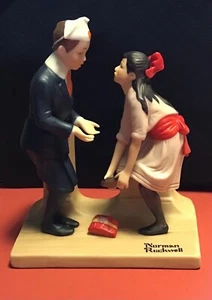Vtg Norman Rockwell Figure FIRST DANCE Couple Porcelain Danbury Mint Handcrafted - Picture 1 of 5