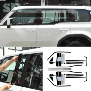 30*Black Car Window Moulding Pillar Column Trim For Land Cruiser Prado 2024-2026 - Picture 1 of 11