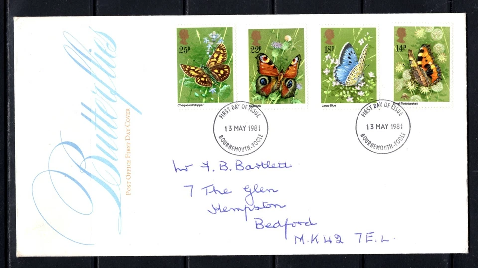 United Kingdom 1981 butterflies FDC - Image 1 of 1