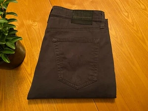 AG ADRIANO GOLDSCHMIED THE PROTEGE DUNKELGRAUE WILDLEDERSATIN JEANS 30 X 31,5 GEBRAUCHT, IN EINWANDFREIEM ZUSTAND - Bild 1 von 11
