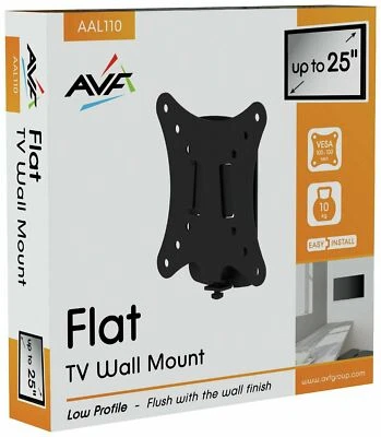 AVF Standard Flat to Wall Up To 25 Inch TV Wall Bracket AAL110 — 第 1/4 张图片