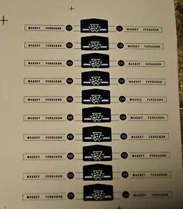 BRITAINS 1/32 REPRODUCTION MASSEY FERGUSON 135 TRACTOR DECAL SHEET X 10 , UNCUT - Picture 1 of 2