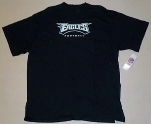PHILADELPHIA EAGLES MEN'S T SHIRT 100% COTTON L XL 2X BLACK SHORT SLEEVE NWT - Picture 1 of 1