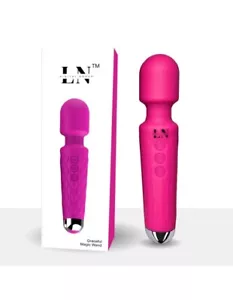 Luna - Massaggiatore Bacchetta Personale Ricaricabile LN Magic Rosa Chiaro Modello 20 Nuovo - Foto 1 di 12