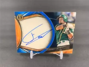 2018 TOPPS TRIBUTE FRANKLIN BARRETO ON CARD AUTO /150 TA-FBA OAKLAND A'S - Picture 1 of 1