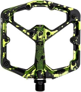 Crankbrothers Stamp 7 Bike Pedals - Splatter Paint Lime Green - Limited Edition