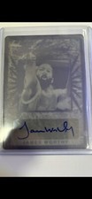 2022 Leaf In The Game James Worthy Black Printing Plate Auto #1/1