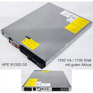 BATERÍAS HPE R1500 G5 INTL USV 1550VA 1100W BUENAS 872504-003 Q1L90A USB RS-232 M878 - Imagen 1 de 5