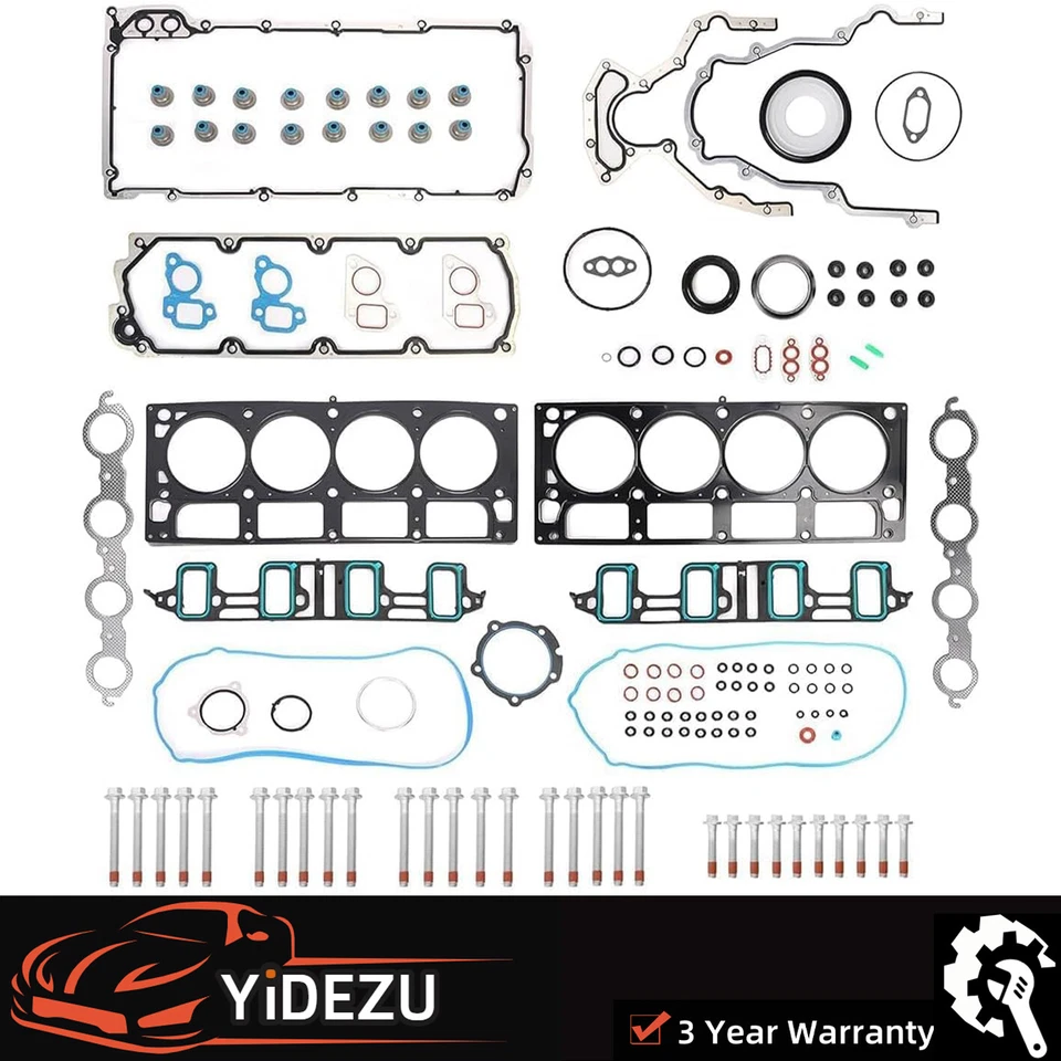Head Gasket Bolts Kit For 07-11 Chevy Tahoe GMC Cadillac Hummer H2 6.0L 6.2L V8 - Image 1 of 4