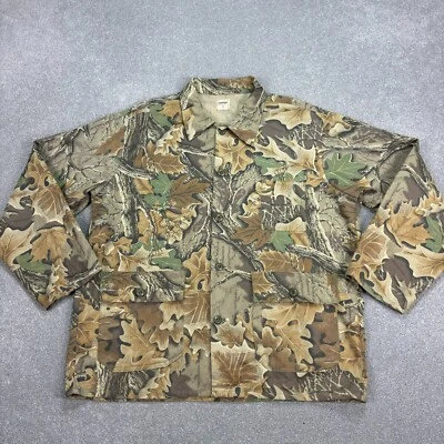 Realtree Overshirt Adult Extra Large Brown Shacket Camo Hunting Workwear USA Men - Image 1 of 4