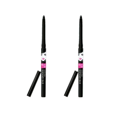 Elle 18 Kajal Pencil Love Combo – Black, Pack of 2, Matte Finish, 0.35 g - image 1 of 3