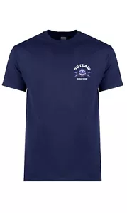Outlaw Spray Guns Navy Blue Mens Crew Neck T Shirt Unisex Gildan Size M - Picture 1 of 2