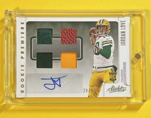 2020 Panini Absolute Jordan Love RPA /35 Rookie Premiere Materials Auto SSP - Picture 1 of 6