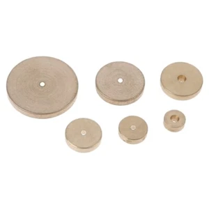 6 Pcs Leather Sizing Round Gauge 0.2"/0.3"/0.4"/0.5"/0.6"/0.8" Edge Distance - Afbeelding 1 van 8