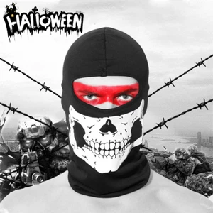Balaclava Ghost Bandana Skull Mask Motorcycle Full Face Masks Halloween Cosplay - Picture 1 of 12