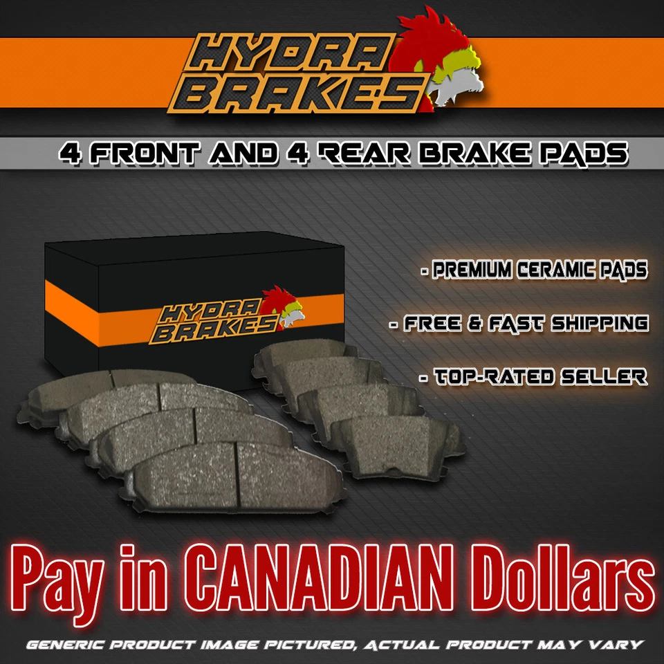 FITS 1994 1995 1996 DODGE STEALTH FWD Ceramic Brake Pads F+R Foto 1 de 1