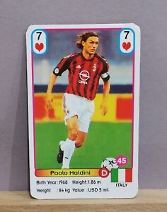 2002 Football Soccer Stars Akas Akbalik #7 PAOLO MALDINI Italy AC Milan Card