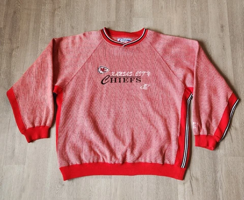 Vintage Kansas City Chiefs Logo Athletic ProLine Sweatshirt Crewneck Sz XXL NFL Cover