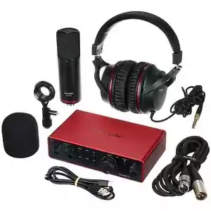 Focusrite Scarlett 2i2 Studio 4th Gen USB C Audio Interface Bundle Mic Headphone - Picture 1 of 22