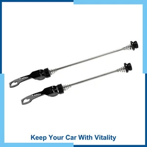 Universal Pack (2) Bicycle Quick Release Axles Skewers Lever 145mm 185mm - Picture 1 of 7