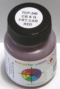 Tru-Color Paint TCP-240 For Airbrush, CB&Q 1938-1950s Freight Car Brown, 1 ounce - Picture 1 of 1