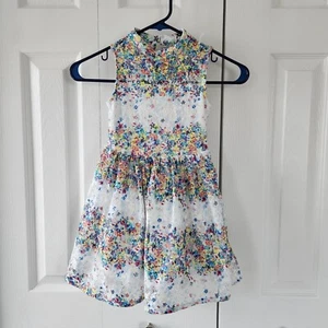 Knitworks Mädchen Kleid Größe 4 Blumen ärmellos bunt Frühling Sommer - Bild 1 von 11