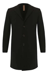 $1,395 ELEVENTY - Black Essential Pure Wool Top Coat - 42 US (52EU) - Picture 1 of 12