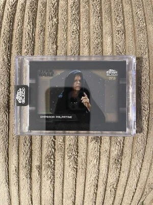 2024 Topps Chrome Black Star Wars Emperor Palpatine Card Numbered /50 - Image 1 of 2