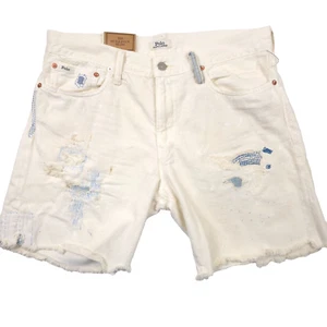 $168 Polo Ralph Lauren Sullivan Slim Williston Wash Denim Shorts Mens Size 40 - Picture 1 of 16