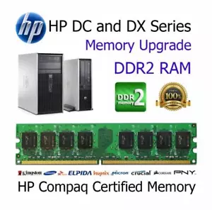 2GB Kit DDR2 Memory Upgrade RAM HP Compaq dc7600 Tower Non-ECC PC2-6400 800MHz - Picture 1 of 2