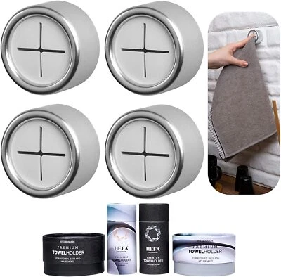 HEFA Toallero de Plato, Accesorios de Baño, Aparatos de Cocina y Gancho para Toallas Paquete de 4 Foto 1 de 4