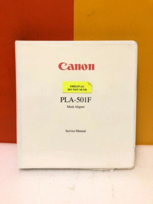 Manual de servicio Canon PLA-501F Foto 1 de 3