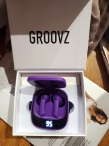 Groovz True Wireless In-Ear Earbuds w/ Charging Case Bluetooth - Picture 1 of 4