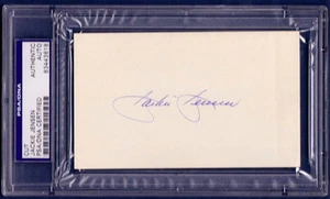 Jackie Jensen Signed 3x5 Index Card PSA/DNA Slabbed Auto HOF - Picture 1 of 1